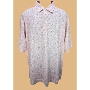 FootJoy FJ Mens Pink Floral Polo XL (Revere Golf Club)